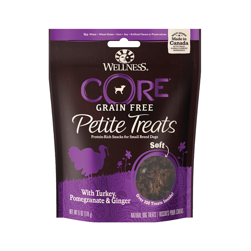 CORE Petite Treats Turkey, Pomegranate & Ginger Soft Mini Bites Grain-