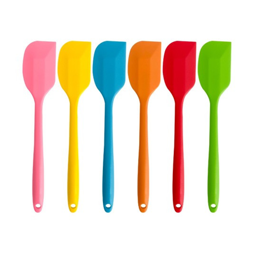 Set Of 4 Heart-shaped Silicone Spatulas Non - Stick Rubber