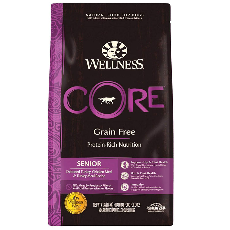 Wellness CORE Senior Deboned Turkey, Chicken Meal & Turkey Meal 12lbs