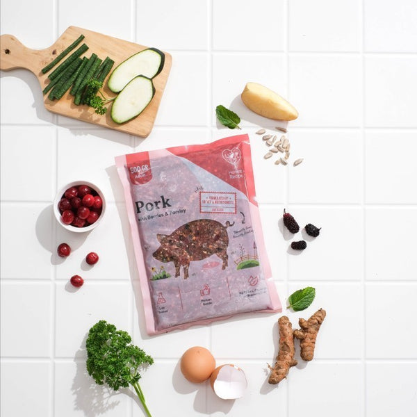 Pork Berries & Parsley Raw Dog Food - Adult