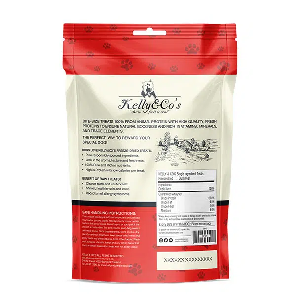 Freeze Dried Duck Liver Dog Treat