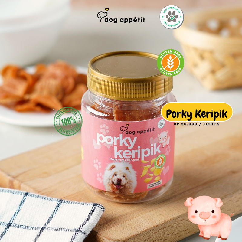 Porky Keripik Chips Dog & Cat Treats