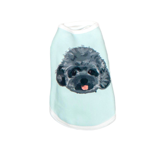 Silver Poodle Pet Tank Clothes