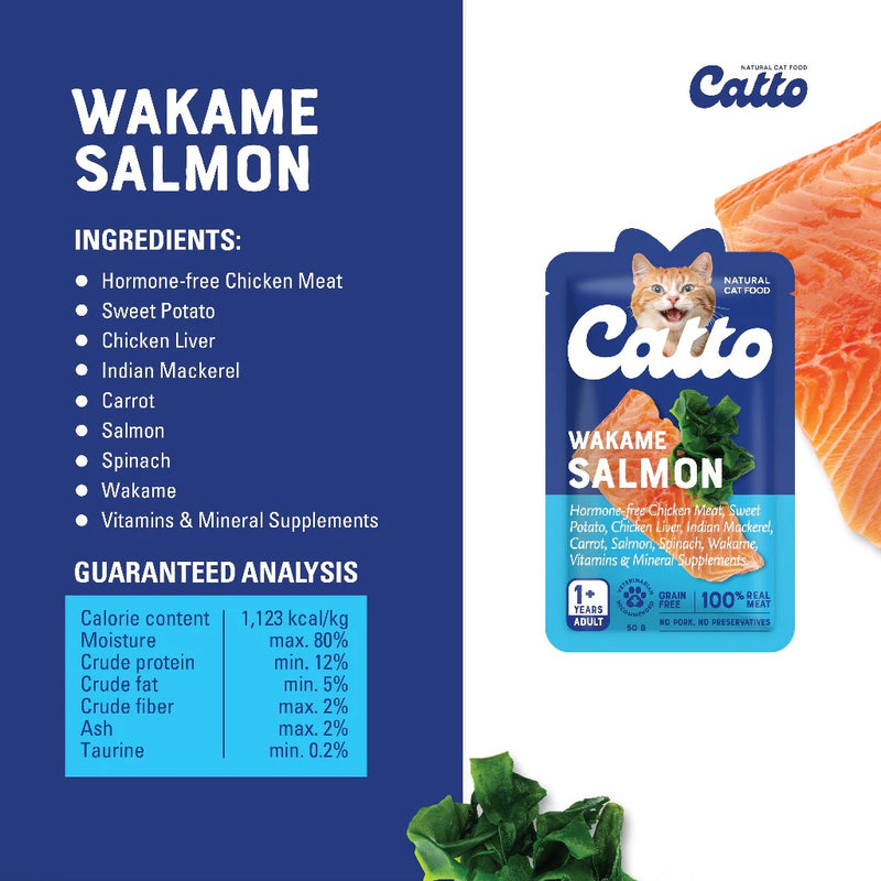 Wakame Salmon Adult Cat Wet Food