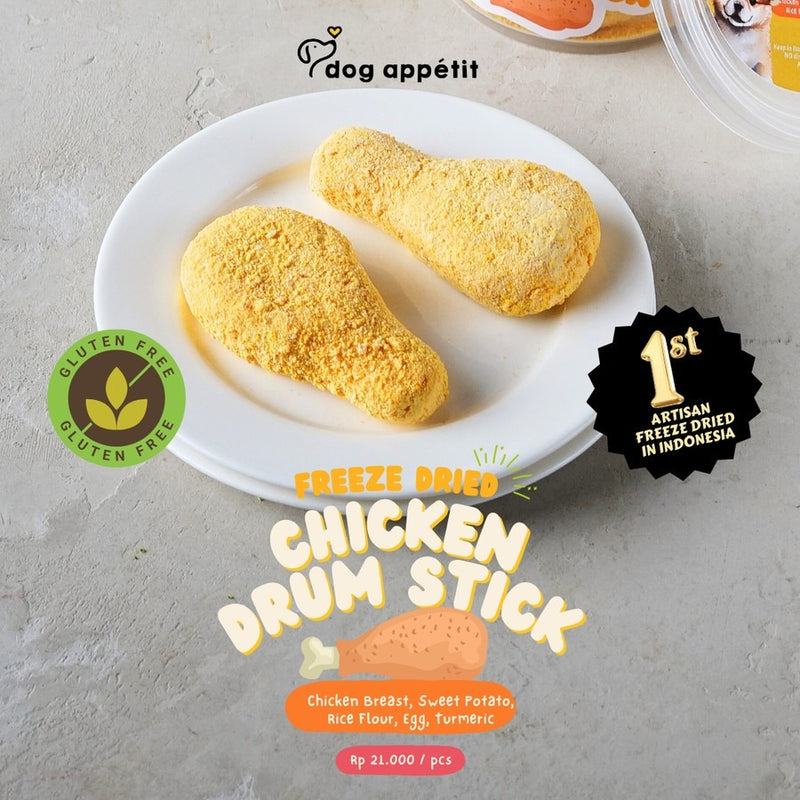 Freeze Dried Chicken Drum Stick Dog & Cat Treats