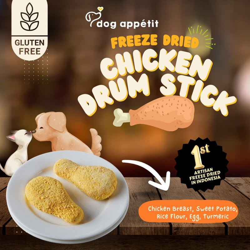 Freeze Dried Chicken Drum Stick Dog & Cat Treats