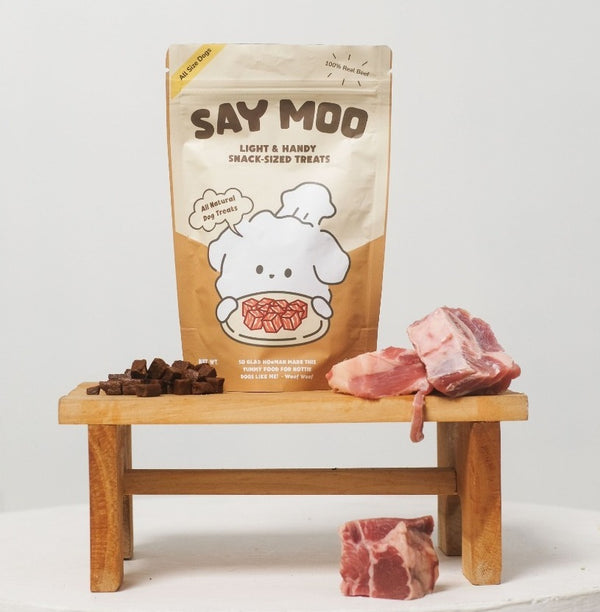 Say Moo Beef Cubes Dog Treats