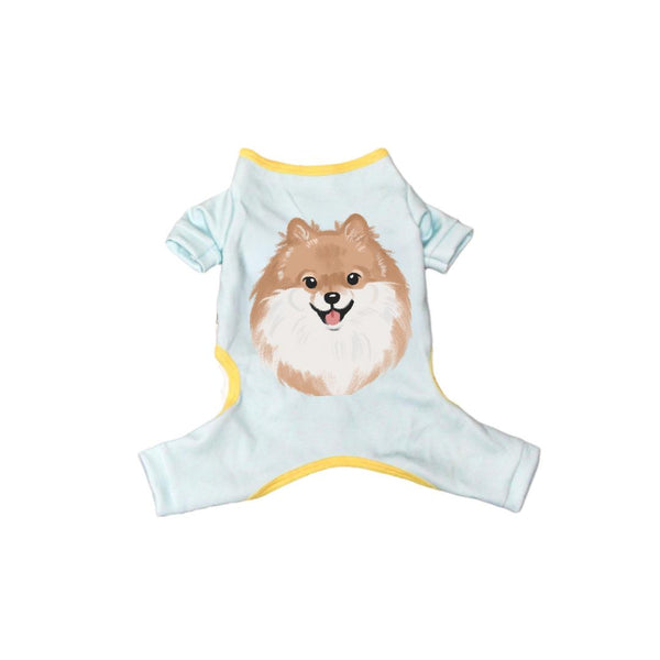 PAWPINESS.ID Choco Pomeranian Jumpsuit Dog and Cat Apparel