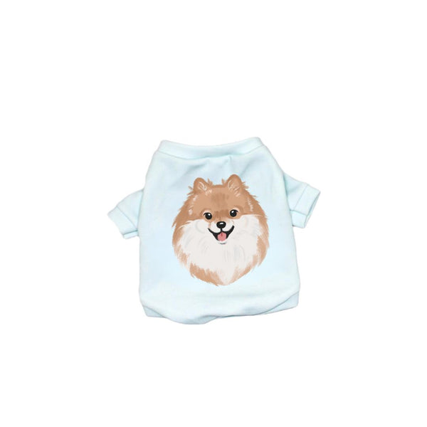 Choco Pomeranian T-Shirt Dog and Cat Apparels