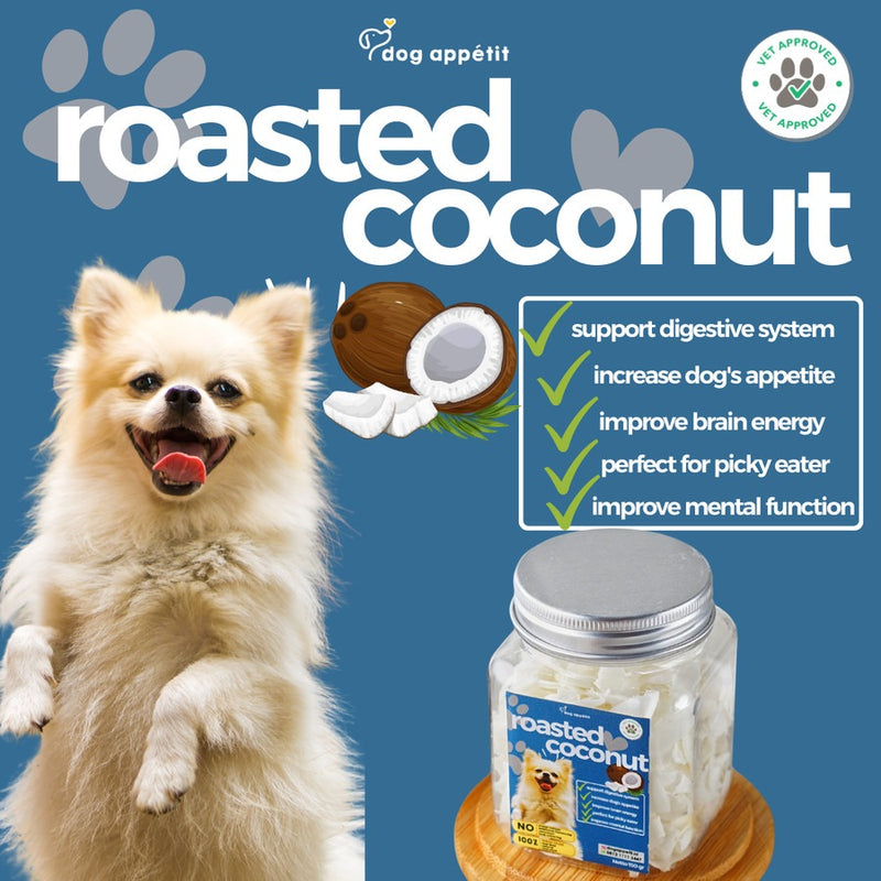 Roasted Coconut Dog Food Topper