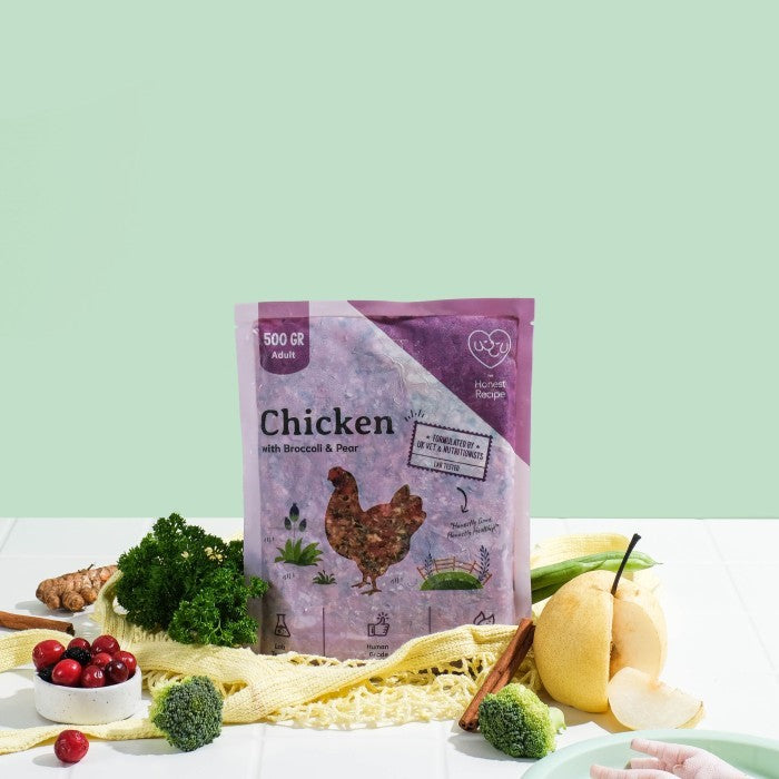 Chicken Broccoli & Pear Raw Dog Food - Adult