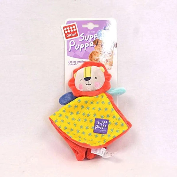 Suppa Puppa Lion With Squeaker & Crinckle Paper Small Dog Toys