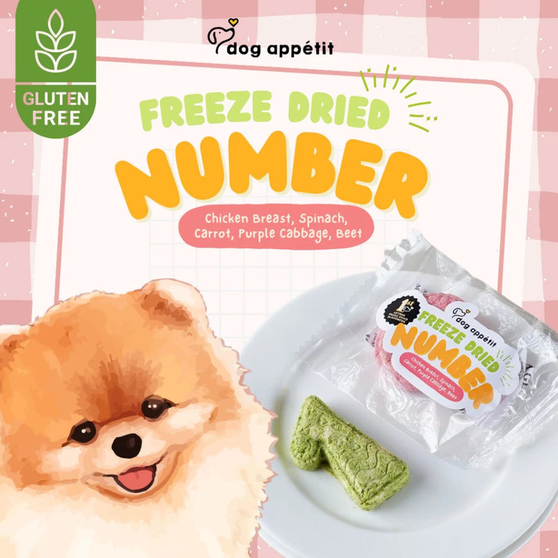 Freeze Dried Number Dog Treats