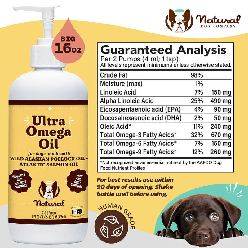 Ultra Omega Oil For Dogs - 16oz