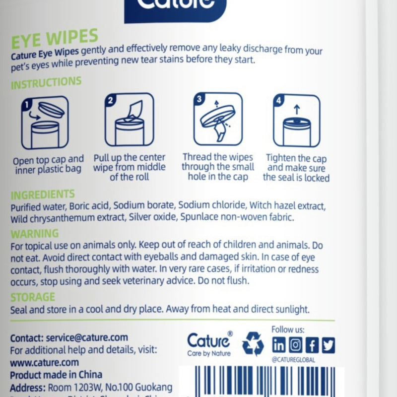 Gentle & Safe Pet Eye Wipes