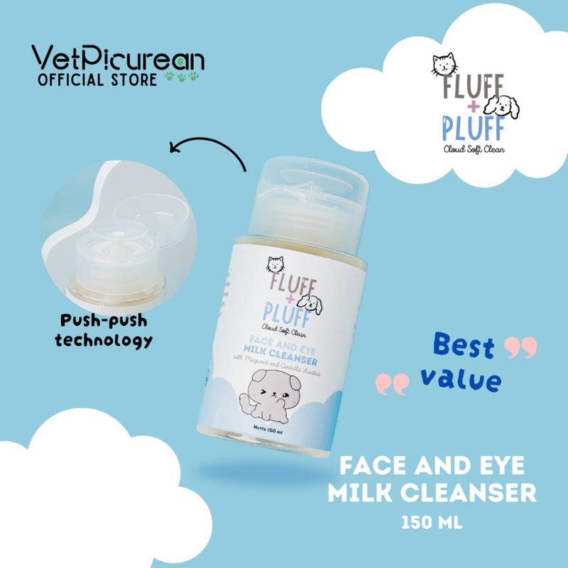 Fluff and Puff Face and Eye Milk Cleanser