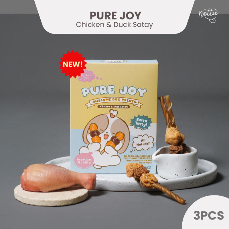 Pure Joy Chicken & Duck Satay Dog Treats