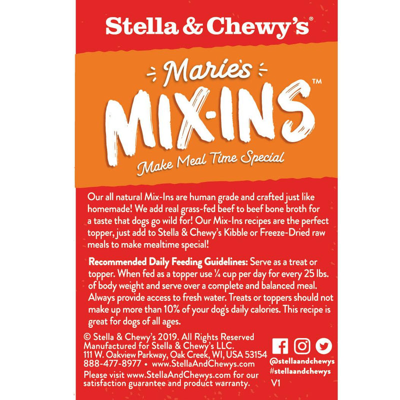 Stella's Maries Mix-Ins Beef & Pumpkin Recipe Meal Enhancer For Dogs