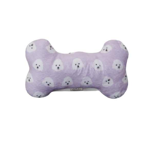 Bone Pillow for Pets - White Poodle