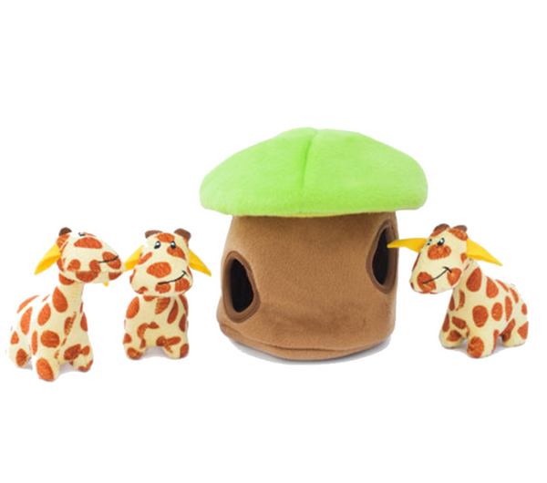 ZippyPaws Zippy Burrow - Giraffe Lodge Dog Toy