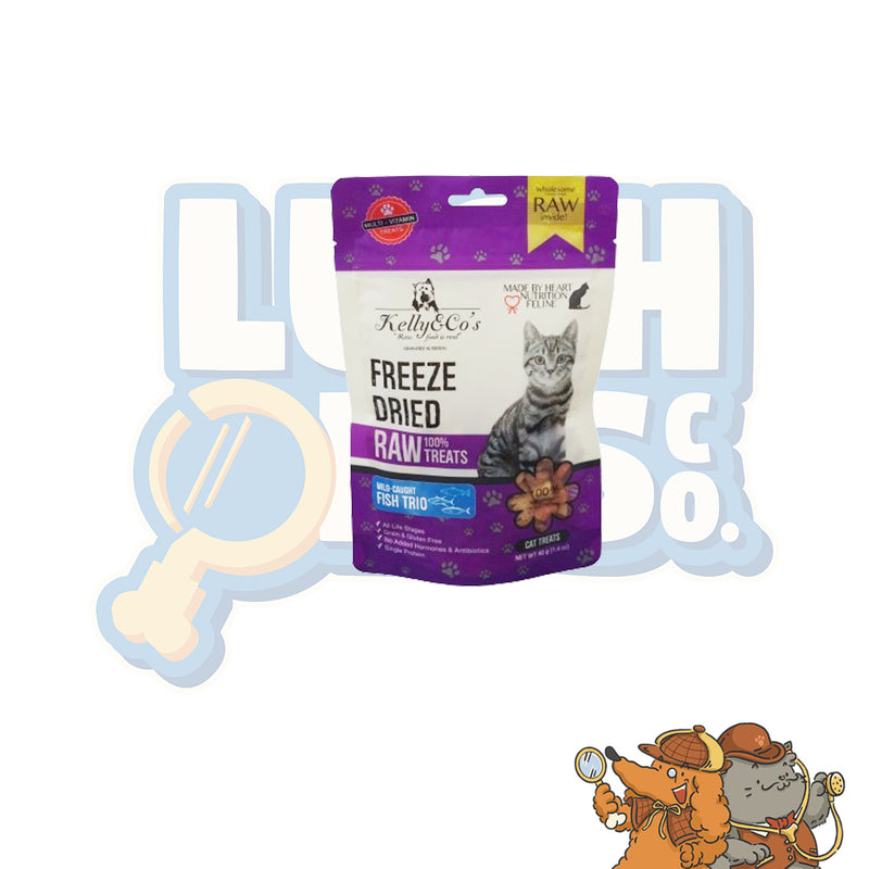 Kelly & Co's Freeze Dried Wild Caught Fish Trio Cat Treat