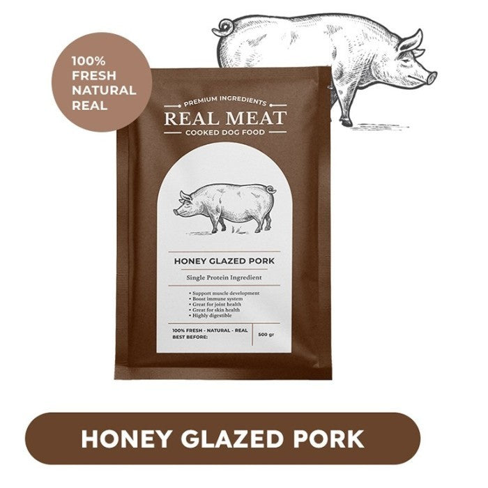 Honey Glazed Pork Cooked Dog Food