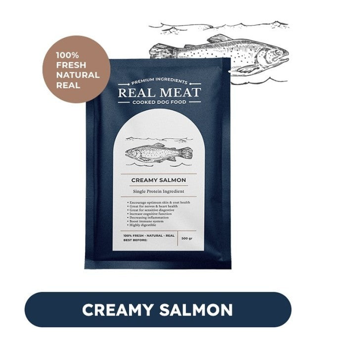 Creamy Salmon Cooked Dog Food