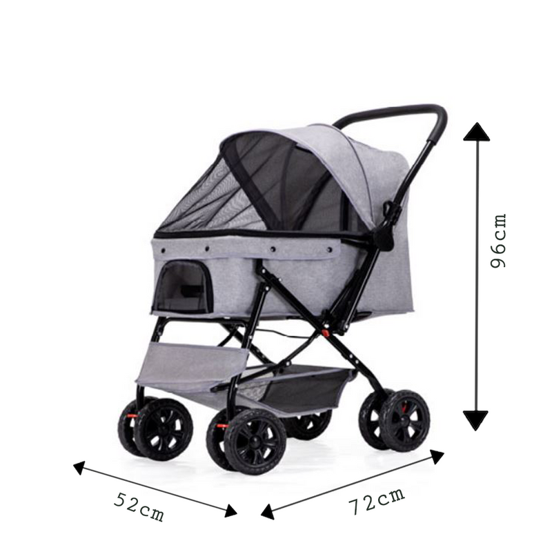 Four Wheels Pet Stroller - BO-36